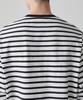 MUSINSA STANDARD Breton Stripe Relaxed Long Sleeve T-Shirt [White/Black]