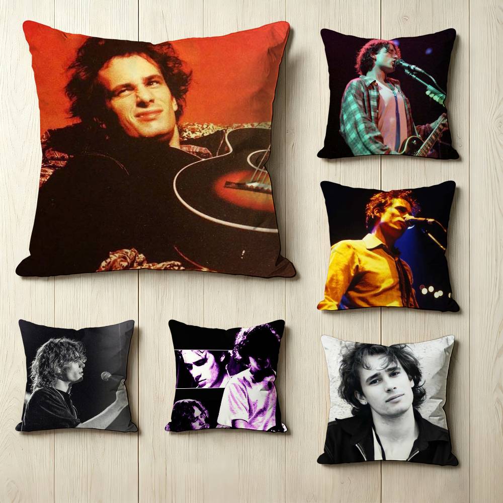 Legendary SingerSongwriter JJeff BBuckley Pillow Case Square DoubleSided Sofa Cushion Cover Bedroom Bedside Pillow