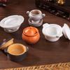 1 Piece Dollhouse Kitchen Decoration DIY Accessories Mini Clay Pot Plate Food Model Doll House Miniature Kitchen Items