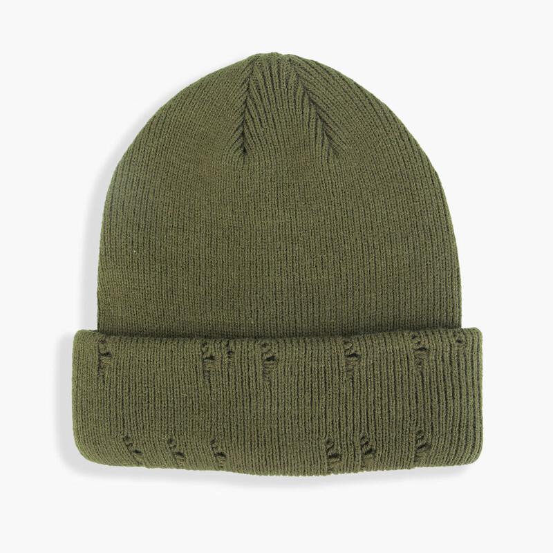 Модная уличная вязаная шапка-бини в стиле хип-хоп с дырками