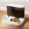 New Cat Bowl, Pet Automatic Feeder, Water Dispenser, Visible Double-bowl Integrated Cat Food Plate and Dog Bowl Tableware