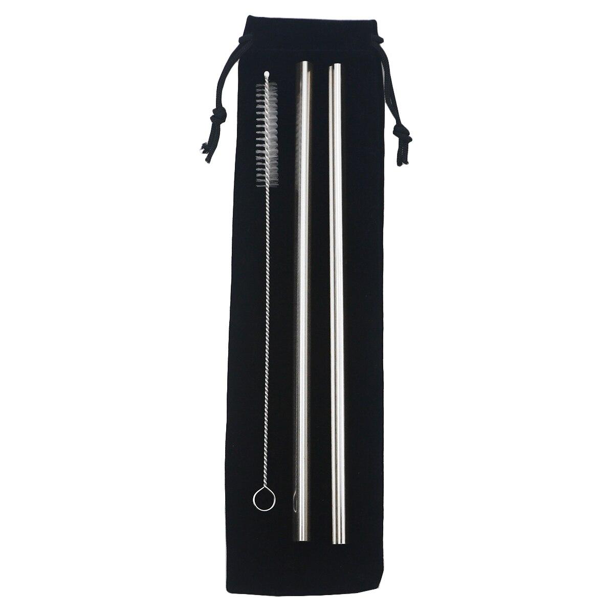 

Металлическая соломинка, набор многоразовых трубочек для питья, соломинка из нержавеющей стали 304, прямая соломинка с щеткой для чистки, аксессуары для вечеринок и баров