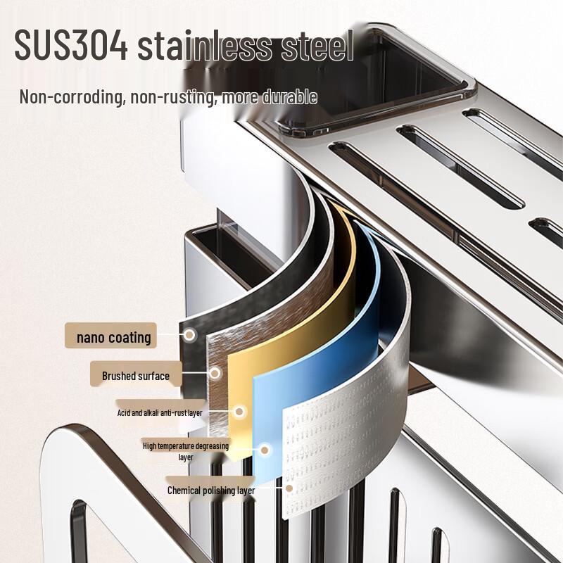 Sijimuge Kitchen Knife & Utensil Organizer Rack