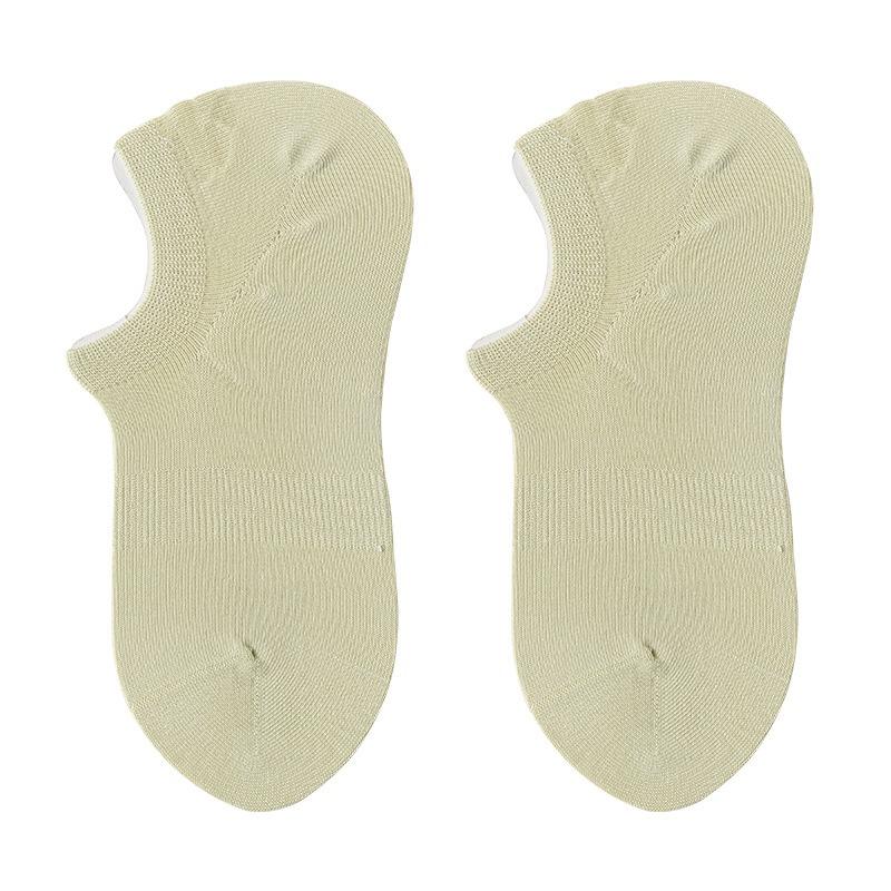 5 Pairs of Women's Summer Thin Cotton Non Slip Absorbent Breathable Invisible Shallow Mouth Sports Socks