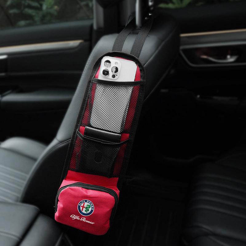 

Car Travel Multifunctional Chair Side Storage Bag For Alfa Romeo STELVIO Giulia 159 Giulietta 147 Mito 156 MTO Car Accessories