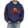 Men's Print Hooded Sweatshirt Long-Sleeve Casual Pullover Hoodie Hooded Sweatshirt