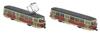 TOMYTEC Railway Collection Tetsuro Dresden Tram Tatra T4 + B4 Type 2-Car Set (Diorama Supplies)