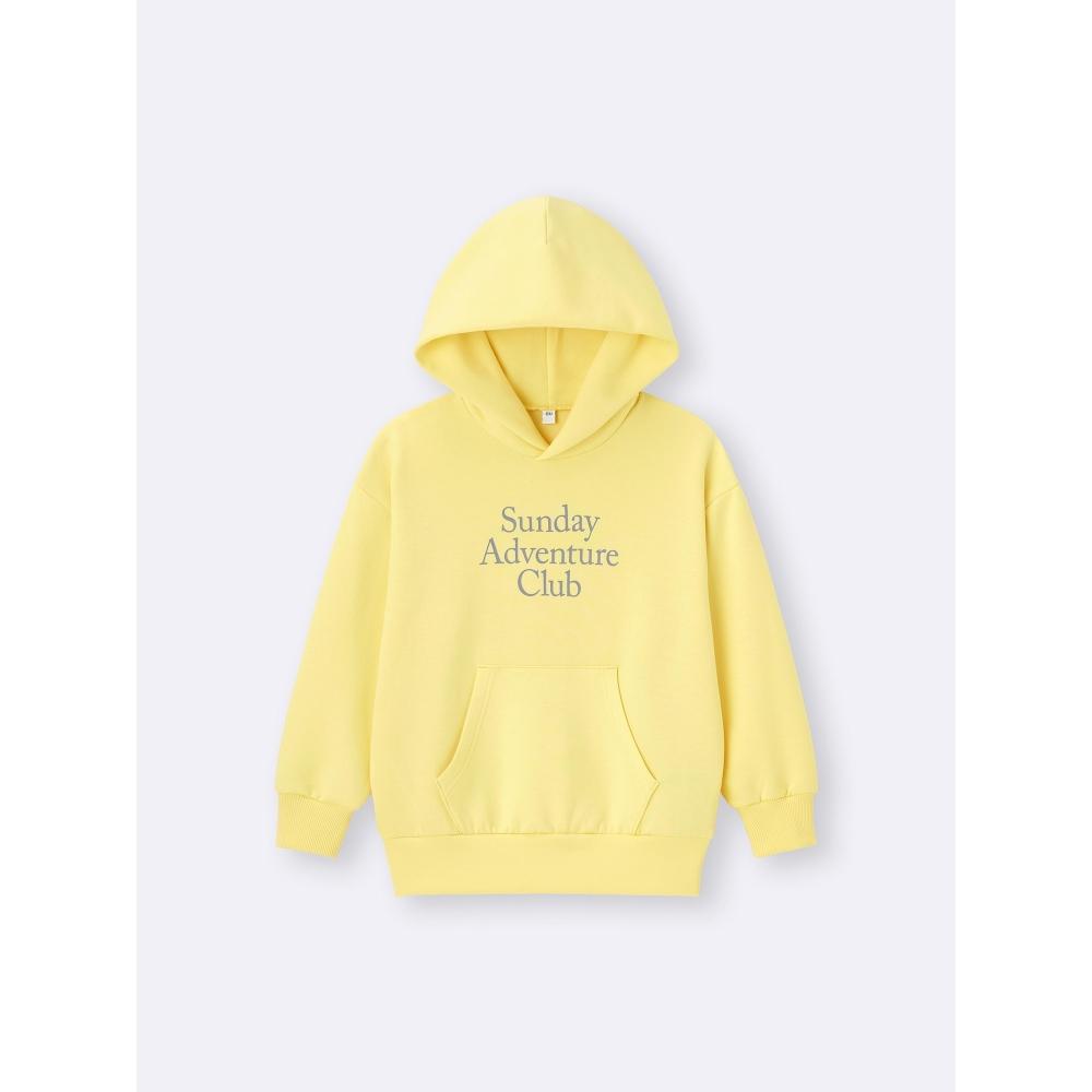 Gu By Uniqlo Kids Puff Sweatshirt Hoodie  Logo 