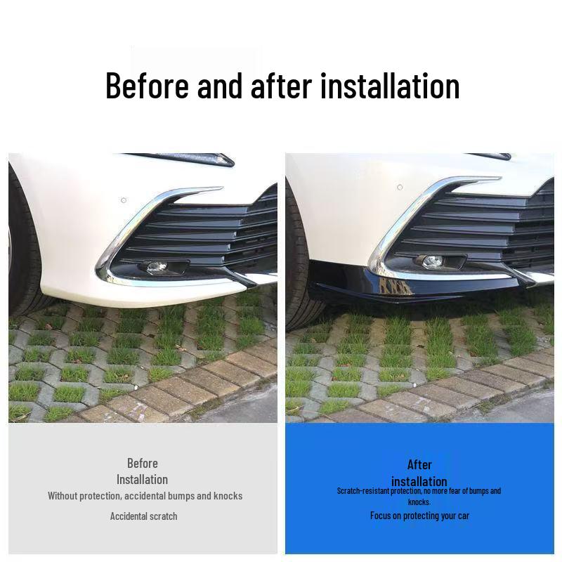 Eighth Gen Camry Front Bumper Protector Kit and Lip Splitter Accessories