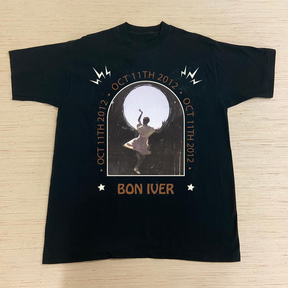 Trend Bon Iver Band Black Size S To 5XL T-Shirt Gift Funny NI217 Unisex T-Shirt S