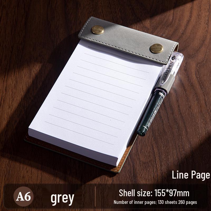 A6 Custom Sticky Note Pad Clipboard with Pocket Notebook and Tear-Off Pages
