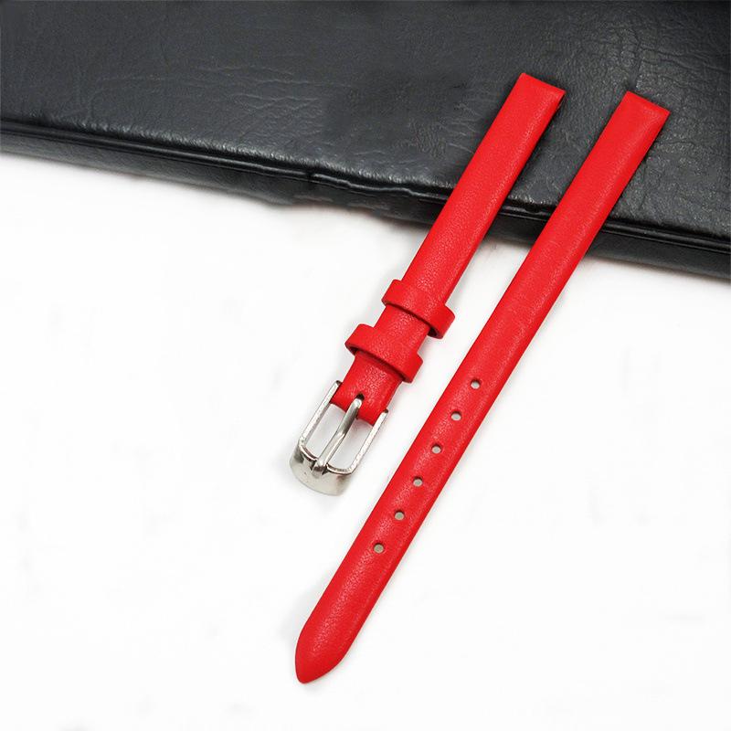 Damski miękki skórzany pasek do zegarka bransoletka - Opcje brązowy/czarny