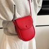 Fashion Korean version of dopamine color simple niche mobile phone bag women's casual versatile commuter foreign style messenger bag bag