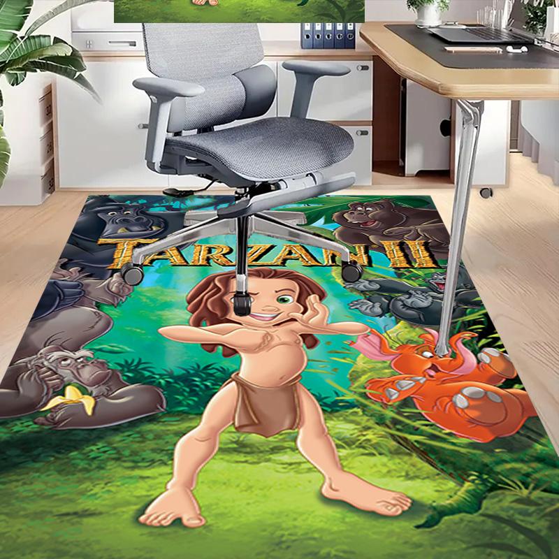 Tarzan'S Jungle Adventure Carpet For Playroom Bedroom Living Room Sofa Home Decorkids Game Area Rug Nonslip Floor Mat