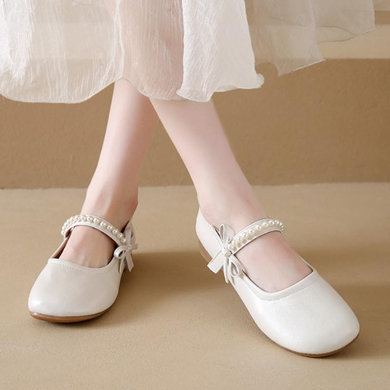 Fashion Genuine Leather Mary Jane Shoes for Spring Summer 2025 New Fashion Soft Soled Comfortable Women's Shoes