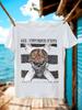 S O D "Speak English Or Die" Grafik-T-Shirt - Kühles Totenkopf- und gekreuzte Waffen-Design