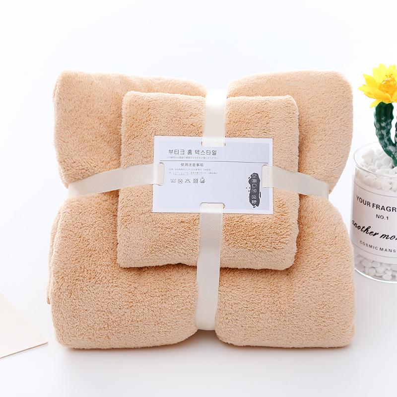 Multipurpose Use Coral Velvet Towel Bathroom Towel Set Spa Over Sized Towels for Household