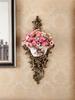 European Wall-Mounted Vase: Creative Resin Ornament for Retro Home Decor