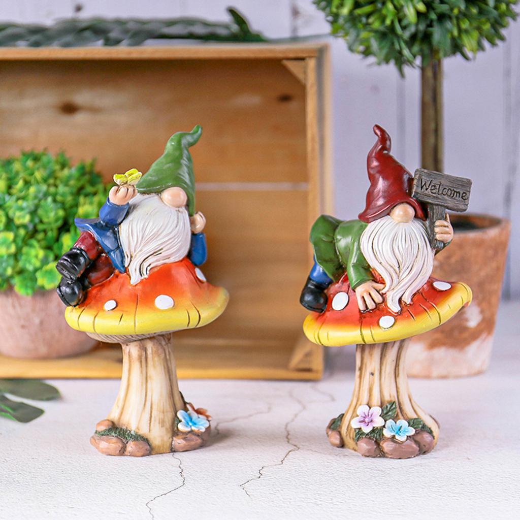 Umbrella Resin Garden Statue Ornaments Outdoor Faceless Old Man Dwarf Crafts Courtyard Decoration Ornaments