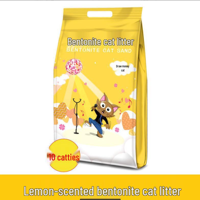 Lemon Deodorizing Bentonite Cat Litter - 1 Kg