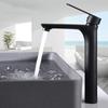 Bathroom Basin Faucet Sink Mixer Tap Solid Brass Tap Water Faucet Waterfall Brushed Gold Matte Black Chrome Basin Mixer Faucet