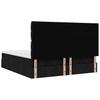 Ottoman Bed with Mattresses Black 200x200 cm Fabric