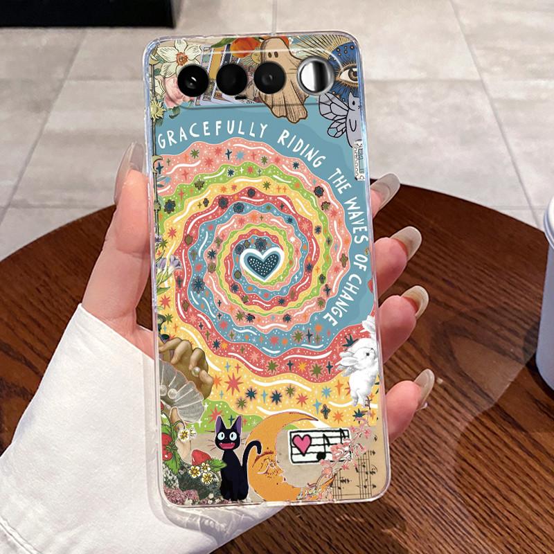 Jelly Casing For Realme 16 5G Coque Capa Clear Silicone Soft TPU Back Cover Cute Cat Rabbit Heart Protective Case Fundas