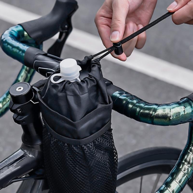 Bike Handlebar Strap on Water Bottle Storage Bag with Shoulder Strap for Travel