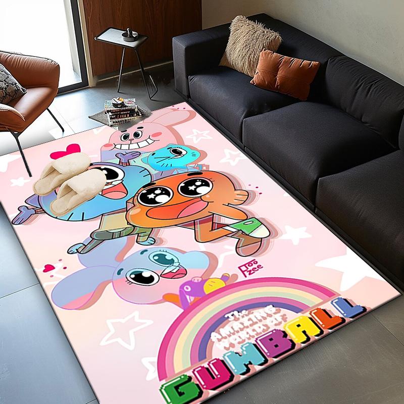 Gum-ball's Amazing World Area Rug Suitable for Indoor And Outdoor,Carpets for Kitchens, Homes, Offices, Living Rooms,Home Decor,Christmas Gift