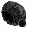 Microwaveable Heat Cap for Deep Conditioning and Steam Hair Therapy (Black)