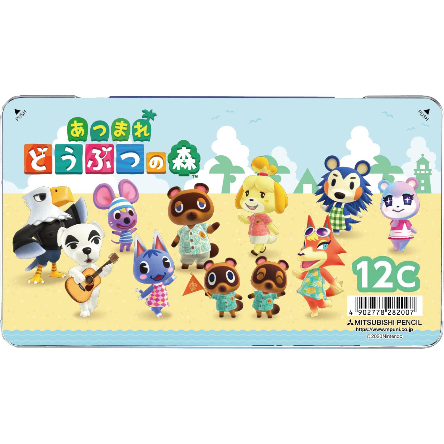 

Mitsubishi Pencil цветной карандаш Animal Crossing 880 12 цветов K88012CDMS2