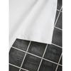 European sizes Men'S White Round Neck T-Shirt Featuring a Geometric Pattern, with a White Upper Part Adorned with Zigzag Lines