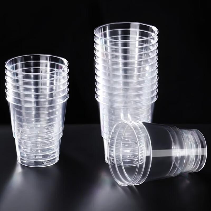 MIAOJIE 230ml Disposable Hard Plastic Cups