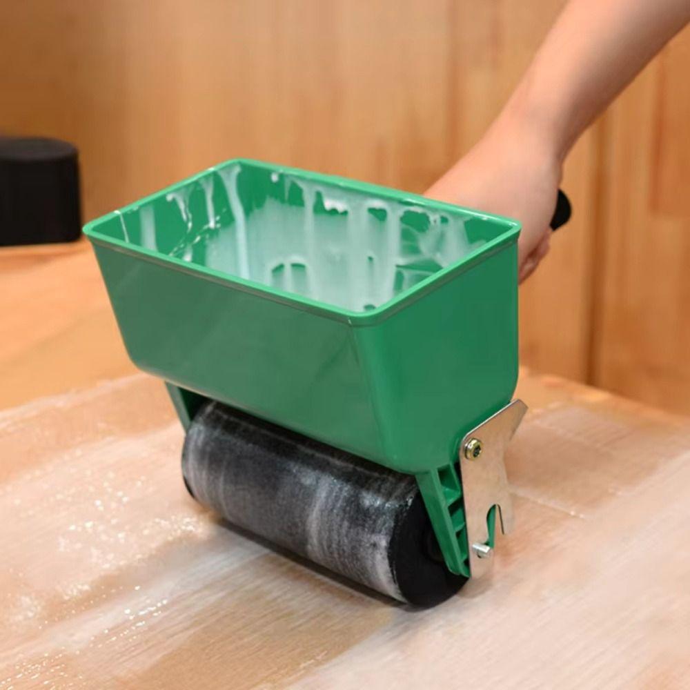 Foamed Rubber Wheel Manual Glue Machine Handheld Roller Type Glue Applicator  Woodworking