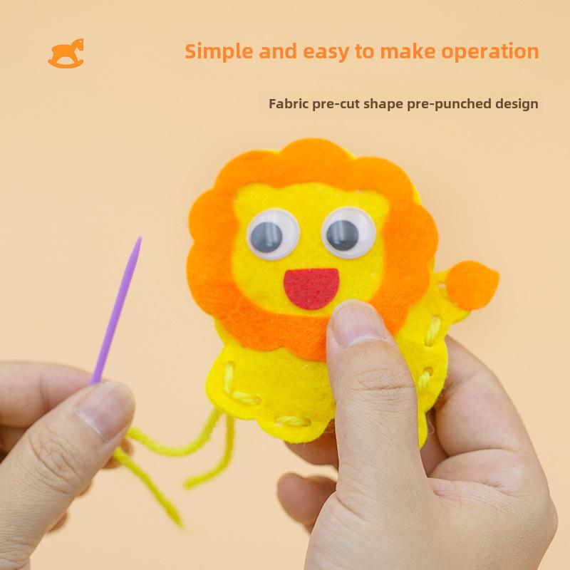 Best-Selling Handmade DIY Sew-and-Stuff Doll Pendant - Educational Toy and Creative Gift for Kids