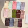 Electroplated 3D Water Ripple Pattern Phone Case for IPhone 17 16 15 14 13 Pro Max Shockproof Soft TPU Back Cover