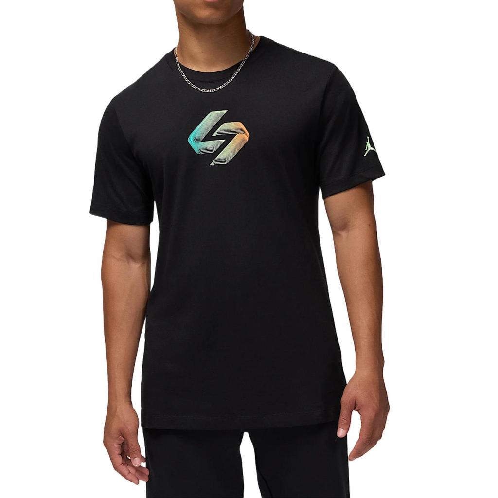 Jordan Comfortable Stylish Minimalist Versatile Short Sleeve T-Shirt Men Tops Black HF8086-010