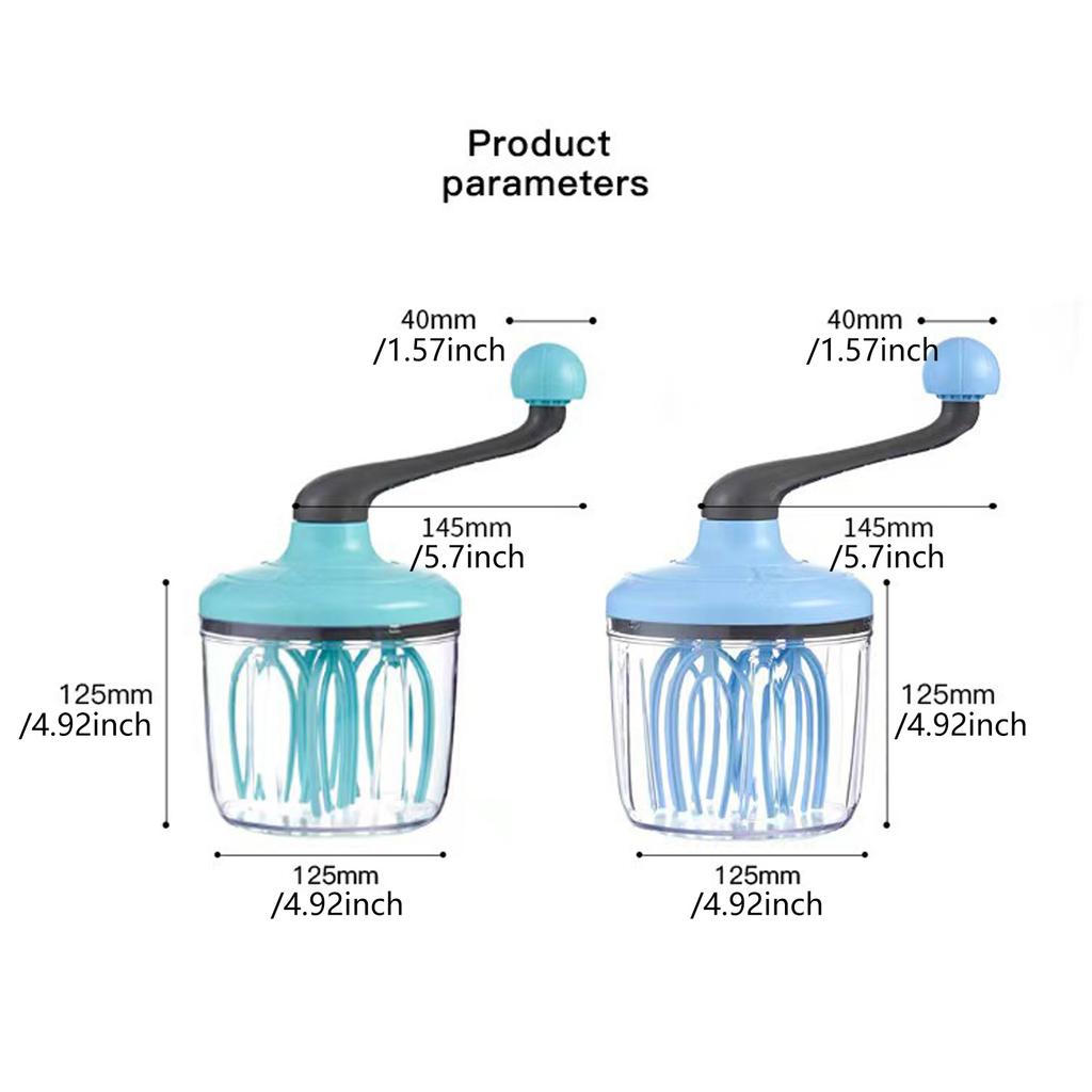 Plastic Hand Mixer with Ergonomic Handle Multifuntional Kitchen Tool Suitable for Comfortable and Fast Eggs Beating