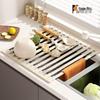Foldable Silicone Sink Drain Rack for Dish Storage