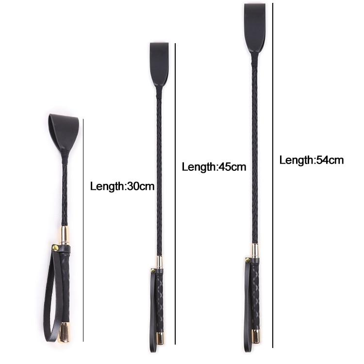 Leather Cosplay Bondage Whip, Crop Spanking Horse Riding Flogger Flapper Cane,BDSM Sex Toys For