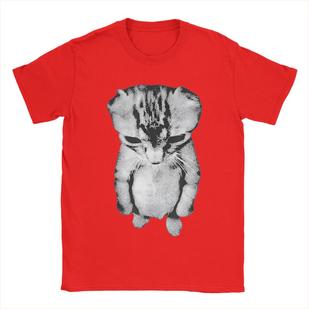 El Gato Munchkin Kitten Art Cotton T Shirt For Adult Summer Streetwear TShirts Crewneck Harajuku Tees Oversize Printed Tops