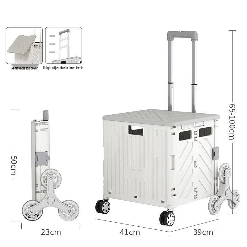 

Portable Folding Stair Climbing Shopping Cart