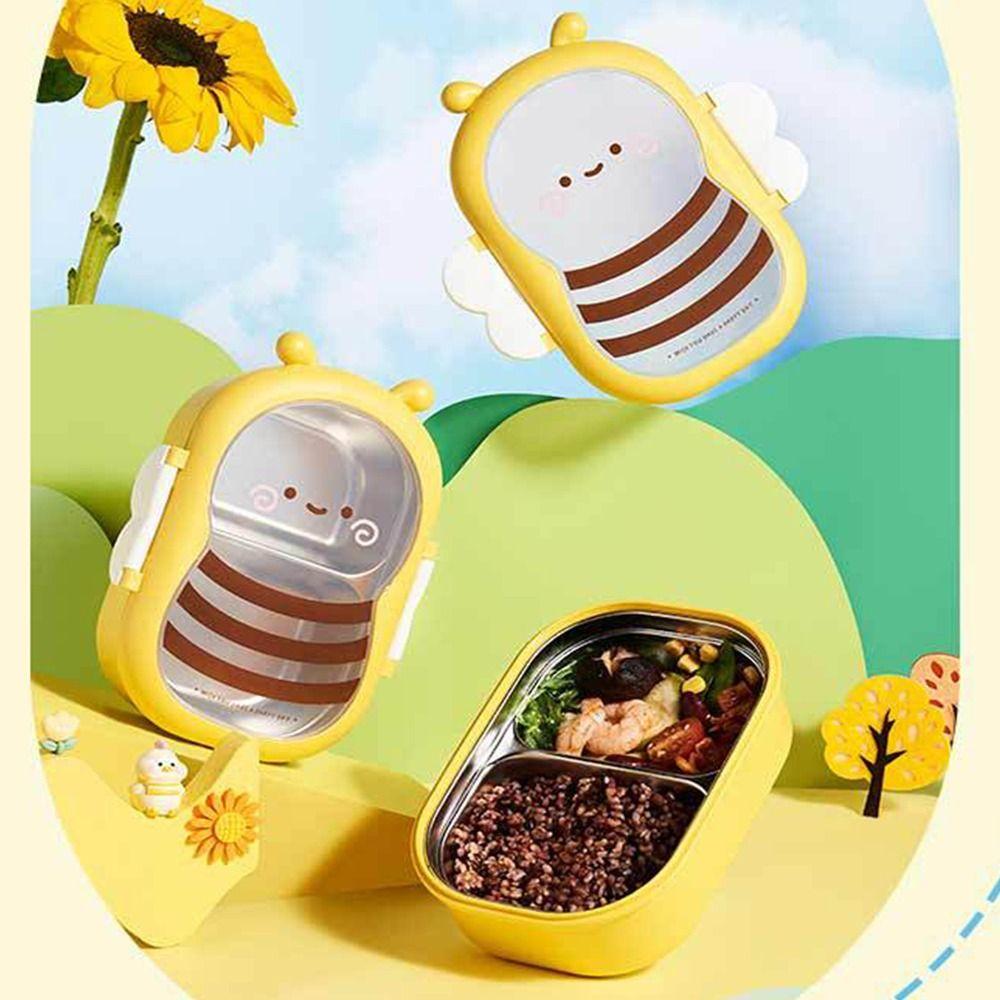 Cute Divides Lunch Box Portable Breakfast Boxes Multifunctional Lunch Container  Outdoor