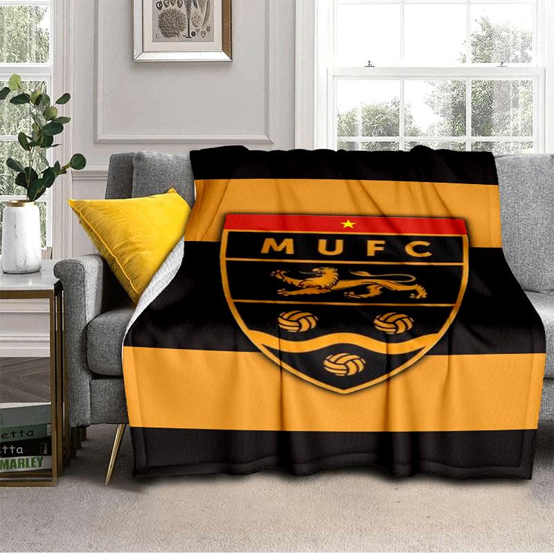 Football Crest Printed Throws Blanket Soft Flannel Blankets for Couch Bed Gifts for Men Women Picnic blanket Christmas gifts