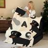Tier s-Wurst d-Hunde Werfen Flanelldecke, Weich Warm, Langlebig & Waschbar niedlich Cool