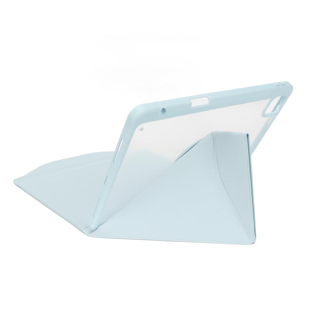 For IOS Tablet Vertical Keyboard Case Blue Magnetic Transparent Back Wireless Keyboard for IOS