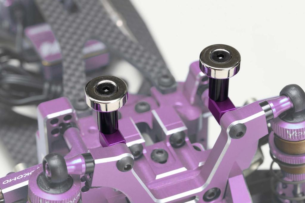 Yokomo Magnetic Front Body Mount (Purple) Universal ZS-016MGFP