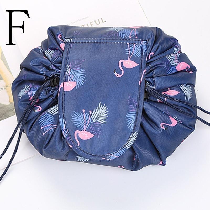 Portable Women Drawstring Cosmetic Bag Organizer Large Capacity Fashion Travel Toiletry Make Up Bag