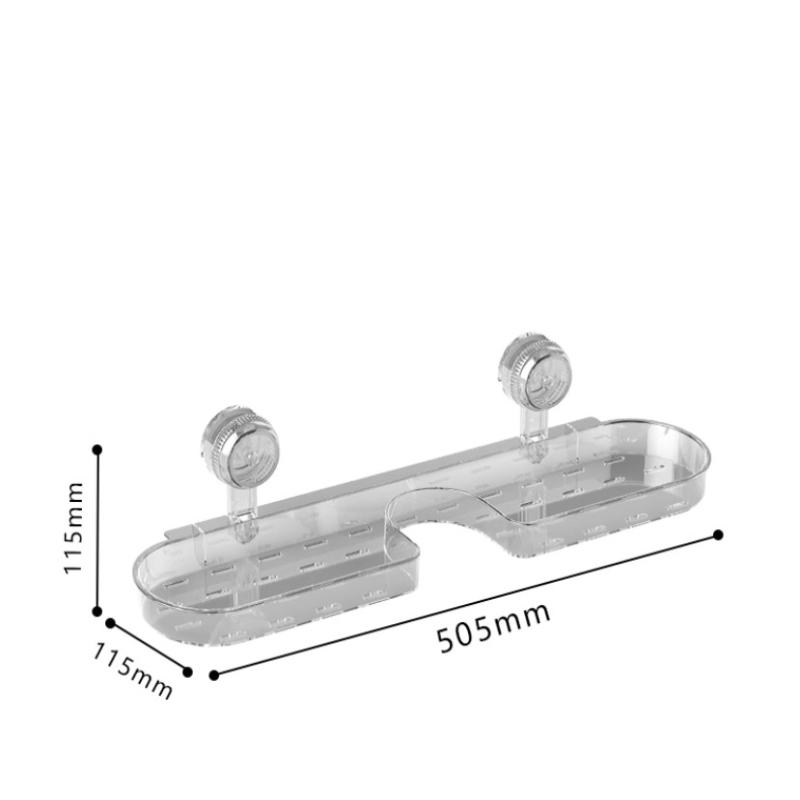 1Pcs Detachable Faucet Storage Rack Suction Cup Non-Punching Toilet Rack Wall-Mounted Bathroom Without Draining Water