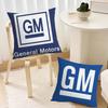 Logo G-General M-Motors Fashion cushion cover Living Room Headboard Office Cushion Bedroom Cushion Sofa Nap Time Pillow Case